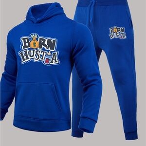 Unleash Bold Style with Our Men’s Blue Two-Piece Jumpsuit!